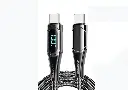 ايساجر كيبل USB نوع C الى 100 واط/5 امبير بي دي للشحن السريع متوافق مع جميع الاجهزة التي تدعم واط سي بطول 2 متر لهاتف ذكي